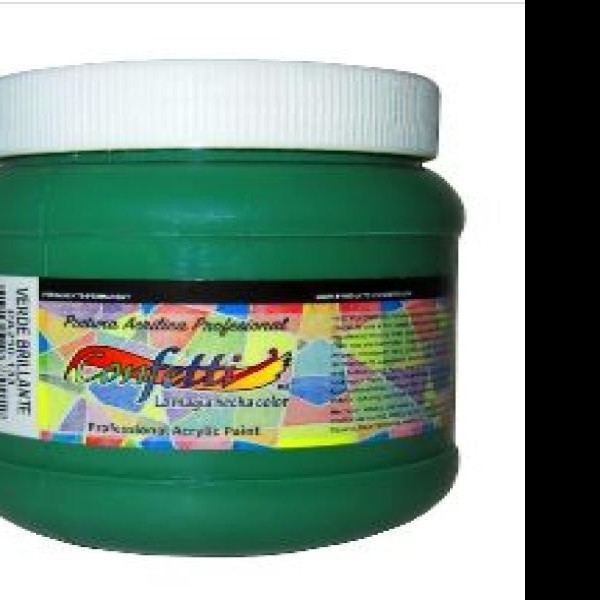 PINTURA ACRILICA CONFETTI 250ML. VERDE BRILLANTE 133 PZA